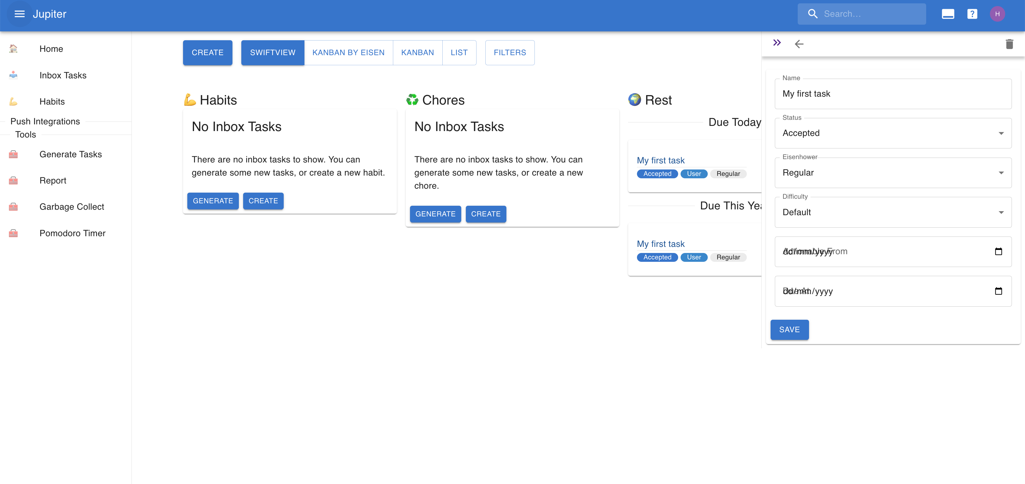 Created Inbox Task